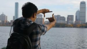 Taking a picture using gestures