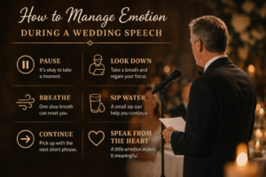 How to Manage Emotion During a Wedding Speech